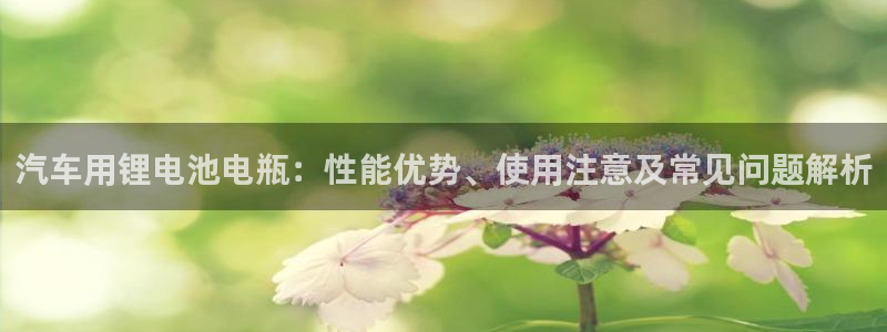 优发国际官方网平台：汽车用锂电池电瓶：性能优势、使用注意及常见问题解析