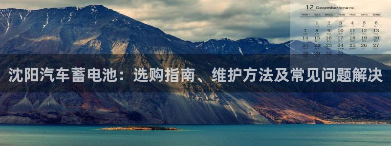 优发国际官网手机版下载苹果：沈阳汽车蓄电池：选购指南、维护方法及常见问题解决