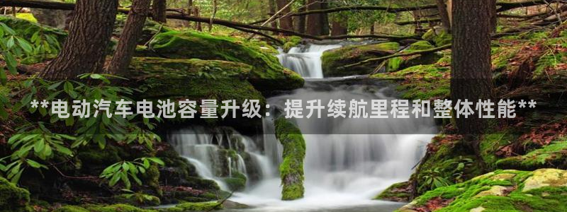 优发国际游戏官网：**电动汽车电池容量升级：提升续航里程和整体性能**